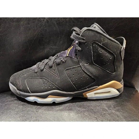 Nike Air Jordan 6 Retro DMP Black/Gold Youth Size 7 - Major Flaw - See Pics - Picture 10 of 16